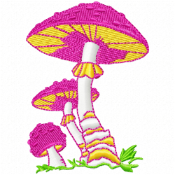 Mushroom Embroidery Design 1 Mushroom Embroidery Design 1